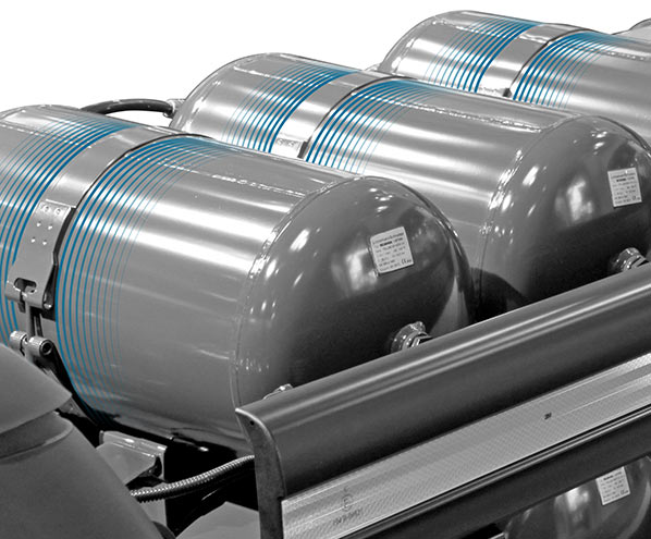 Tank Strap on Compressed Air Vessel