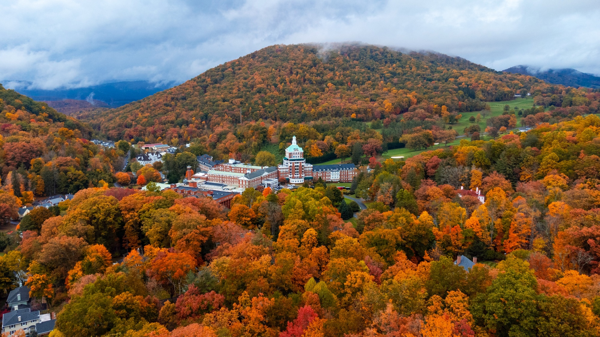 Fall foliage and spooky vibes at Omni Homestead Resort