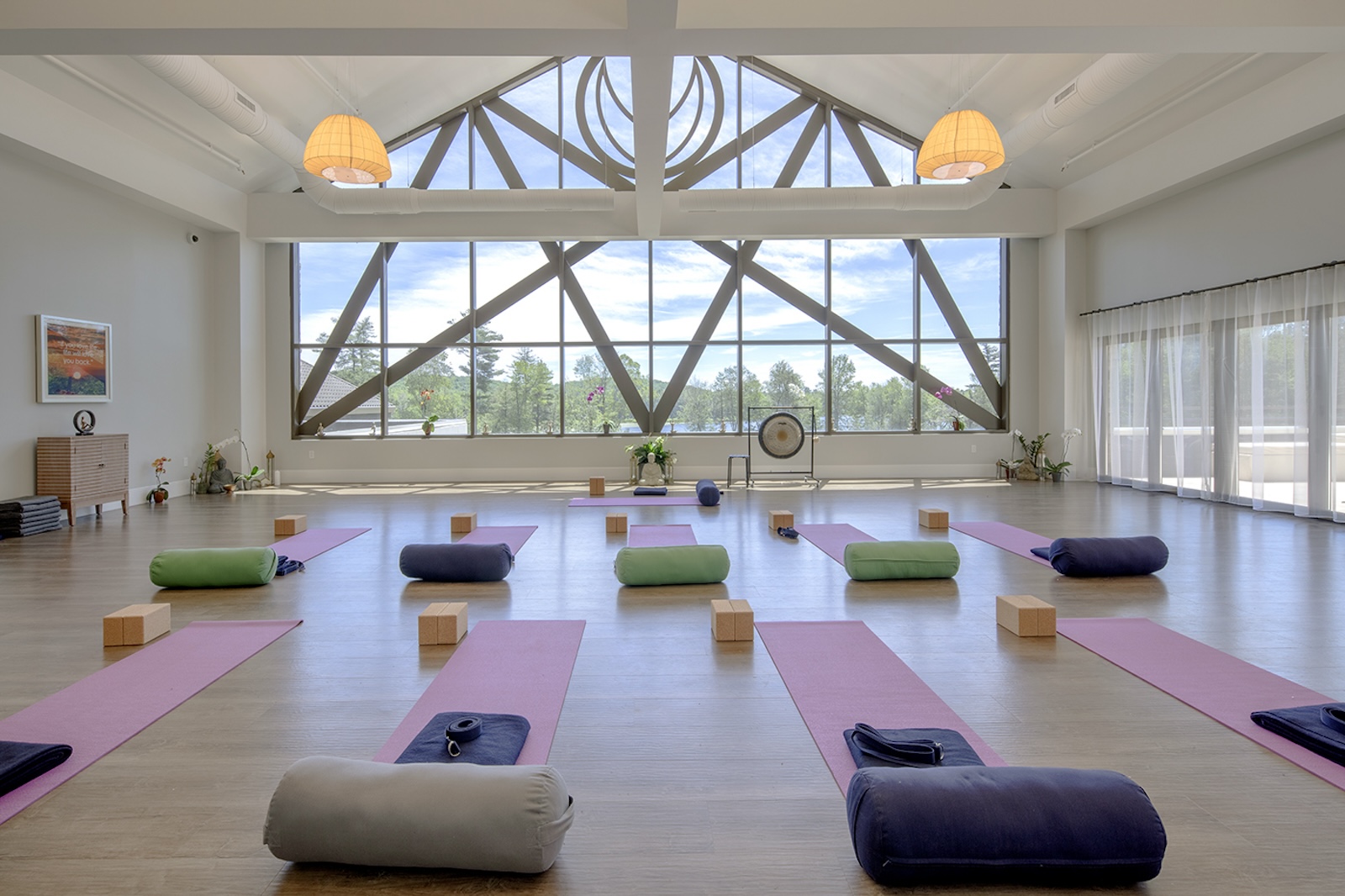 Image result for An expansive view of YO1 Longevity & Health Resorts' yoga studio with ...