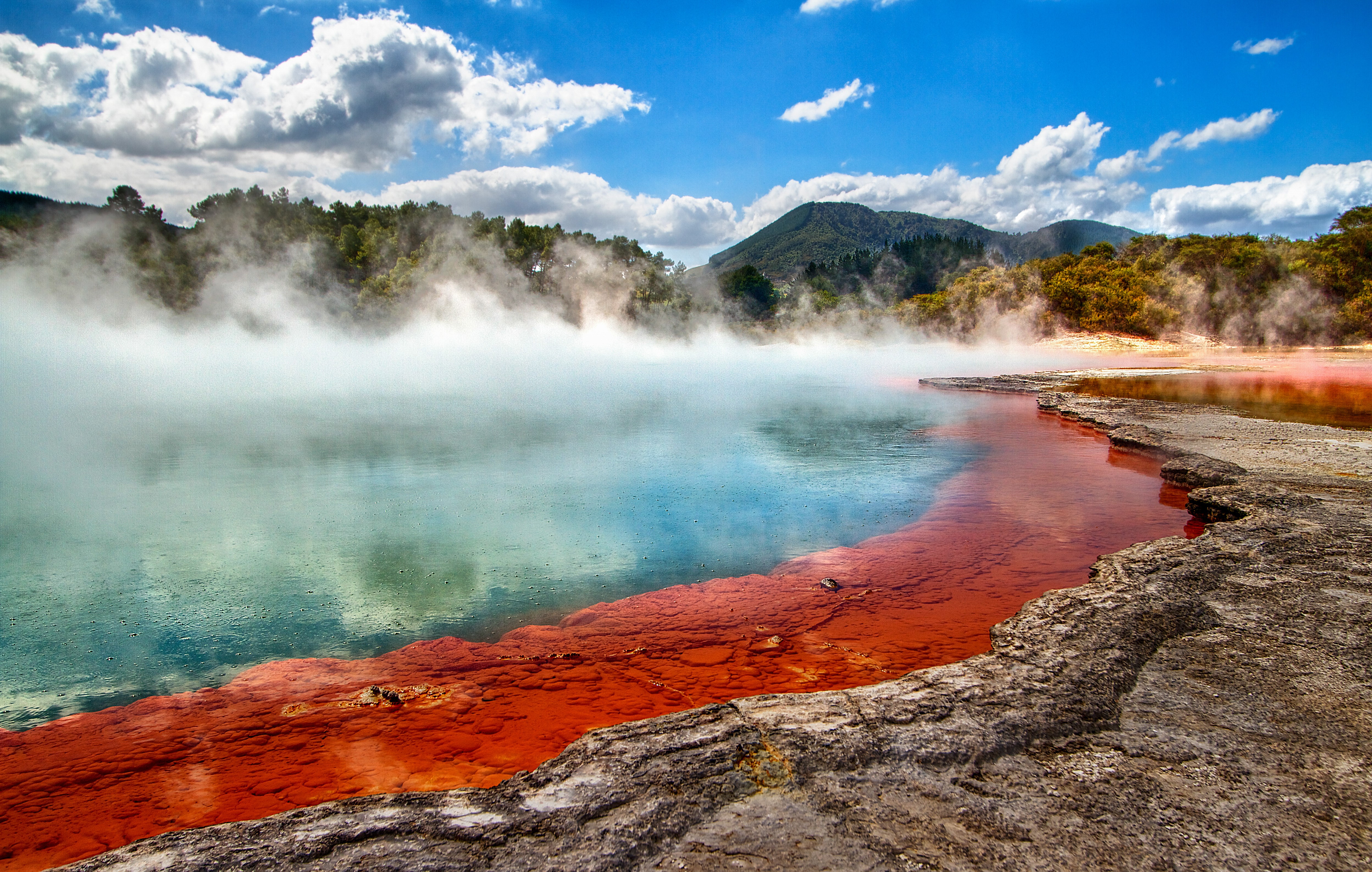 Begin your tour by taking in Wai-O-Tapu Thermal Wonderland's unique sceneries