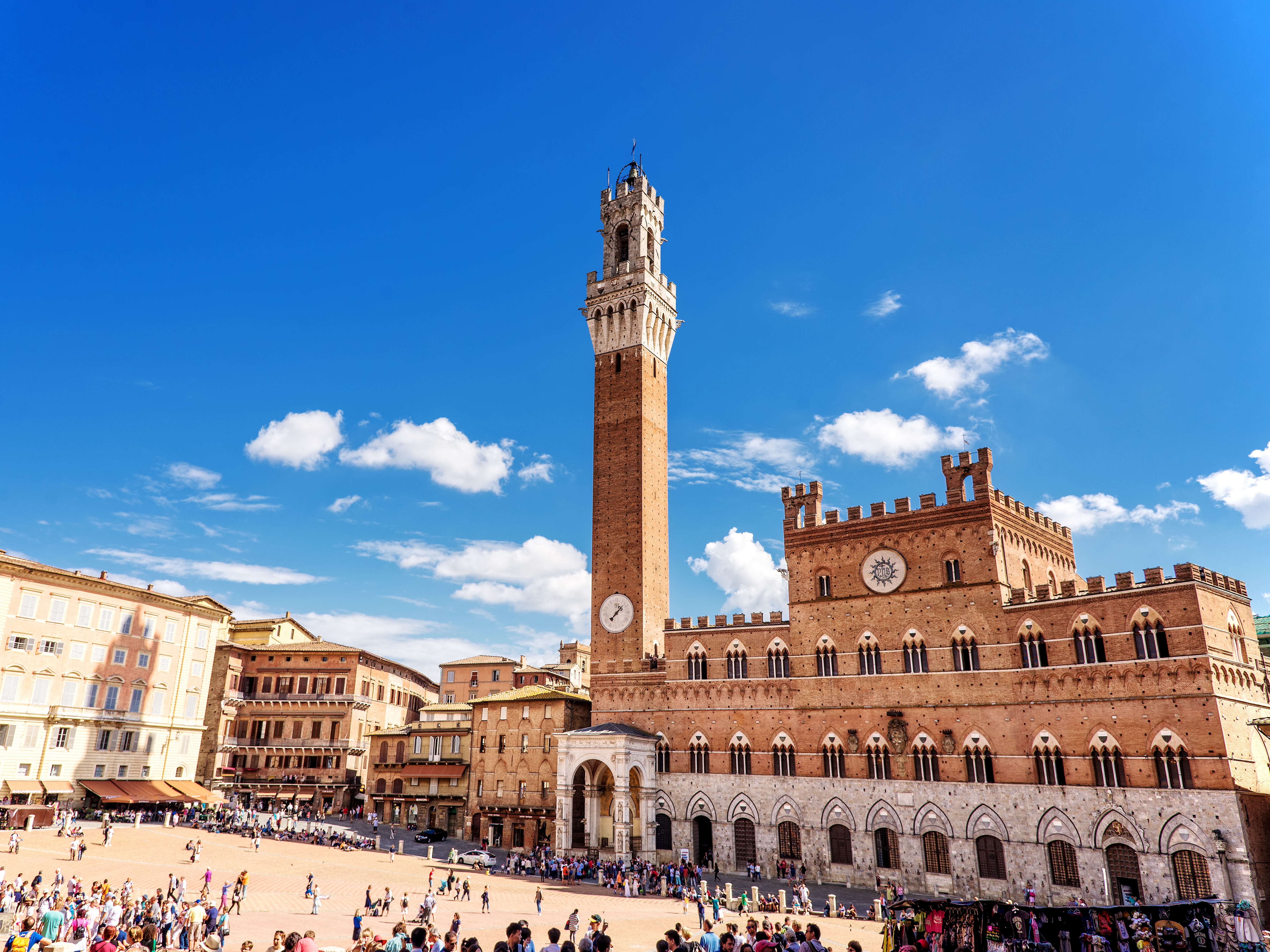 Piazza del Campo and Torre del Mangia in Siena