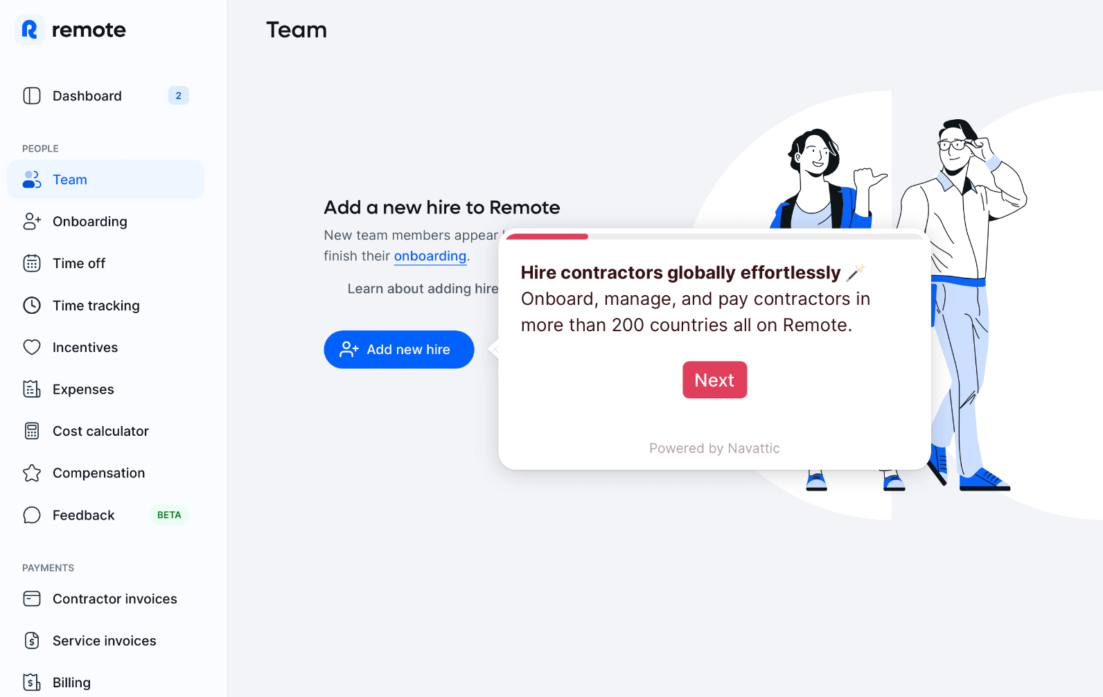 Remote global hiring