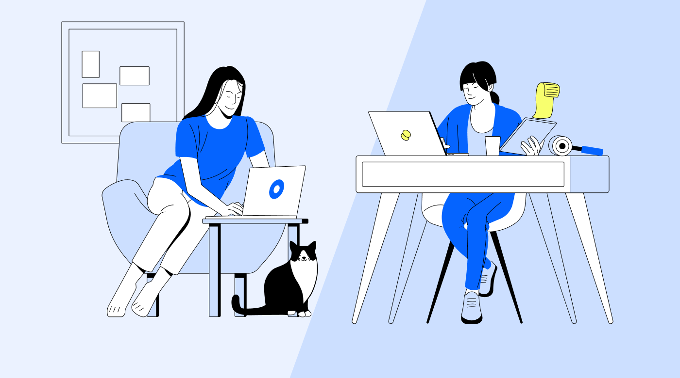 Remote work mix
