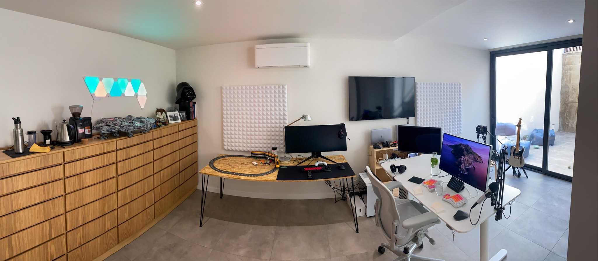 Home office with two desks and a cabinet.jpg