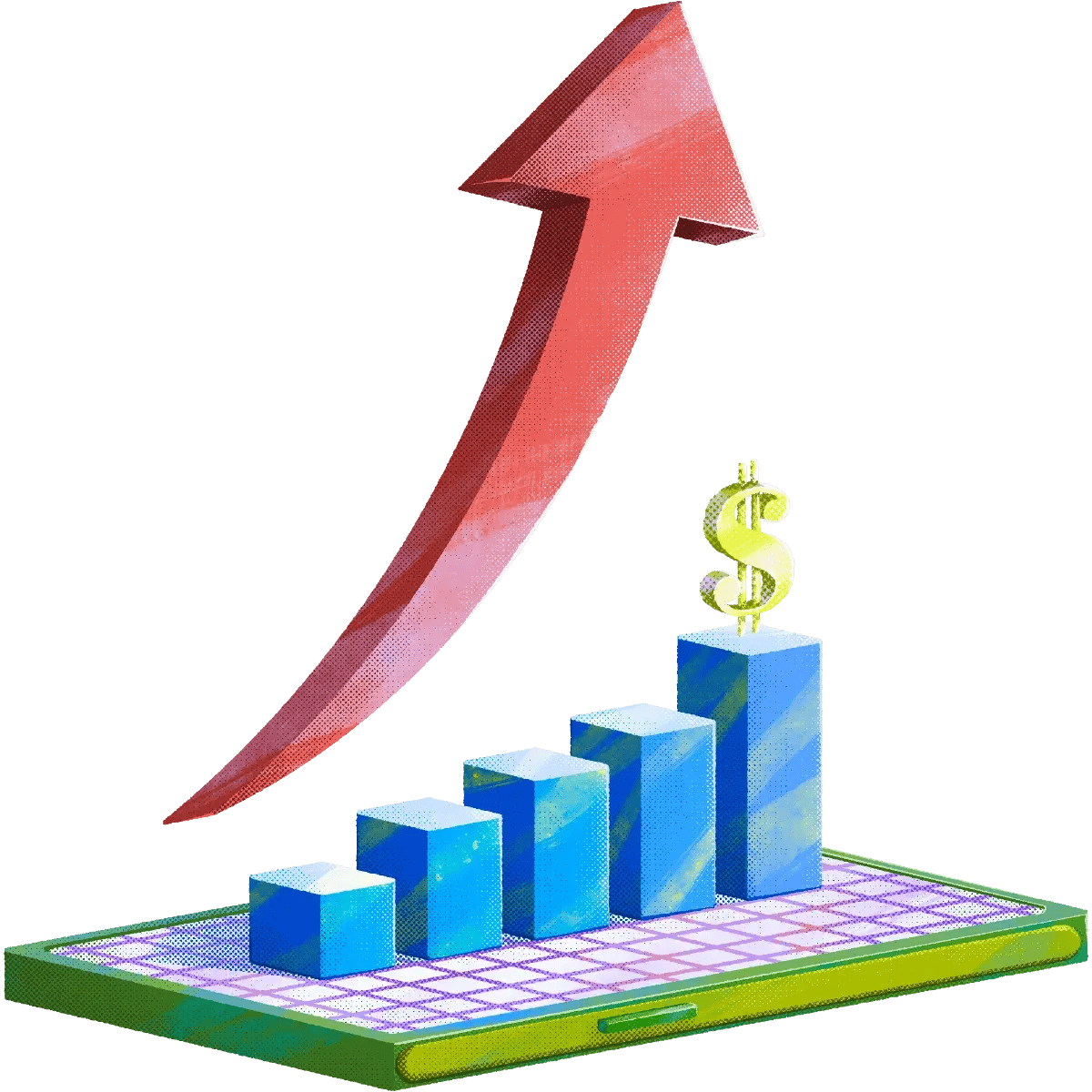 51- Mobile-chart-Dollar_sign-red_arrow-Grid-Maximum.webp