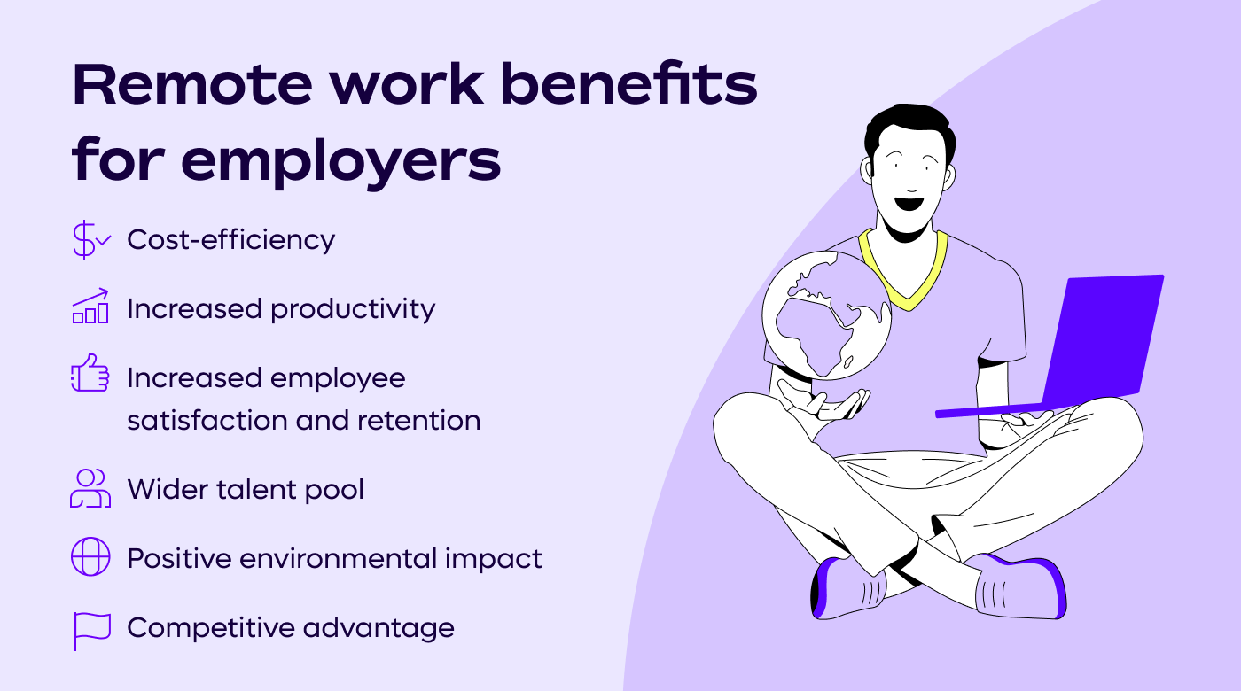 Benefits of remote work for employers