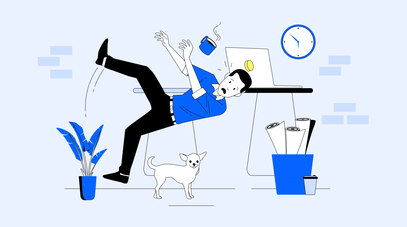 An accident while working from home