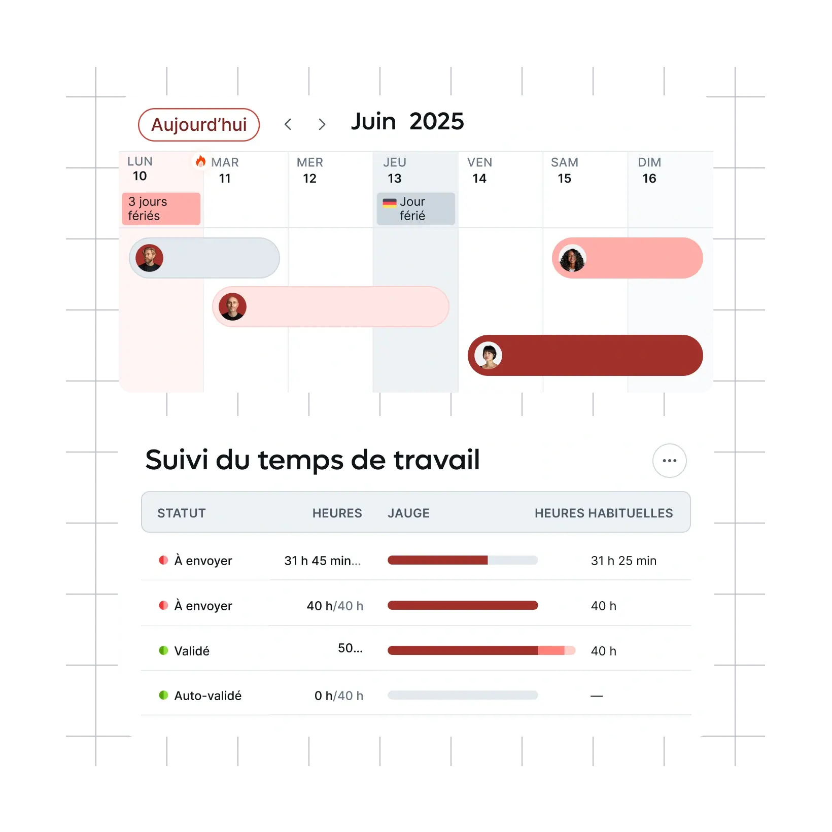 Leave Management Time Tracking (French) @2x