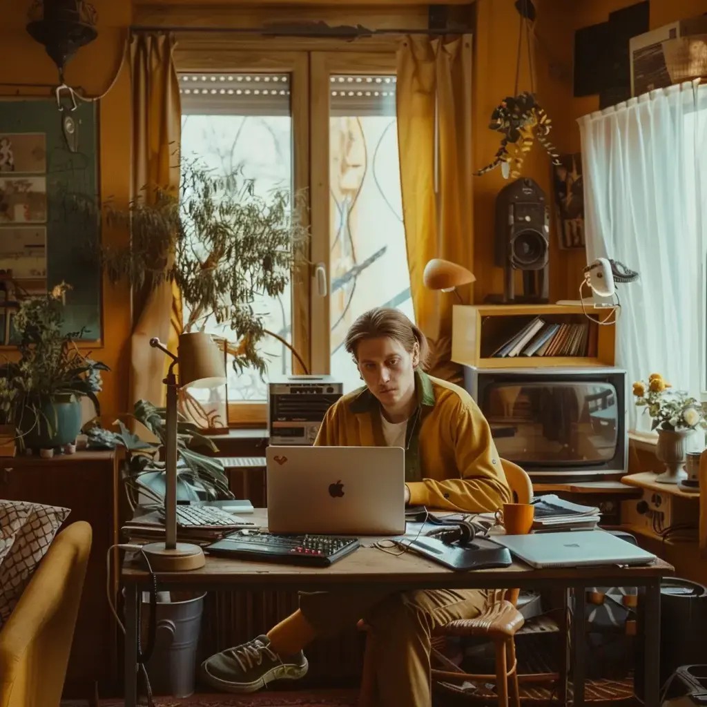 maryann_thomas_wes_anderson_image_of_a_freelancer_working_from__b3669b4e-7c5a-46d9-bcbe-f435a4f34642.webp