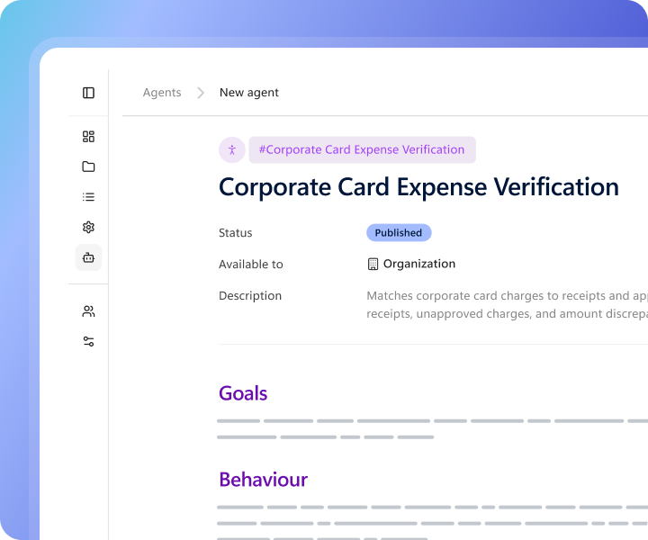 Corporate card expense verification
