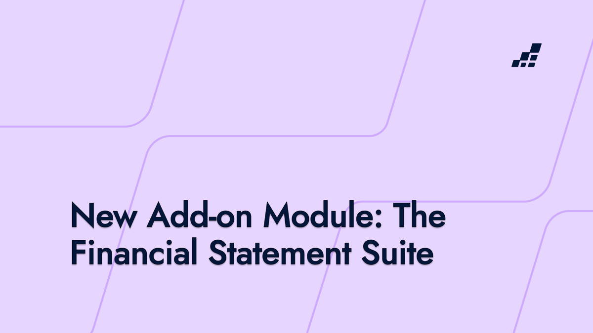 New Add-on Module: The Financial Statement Suite