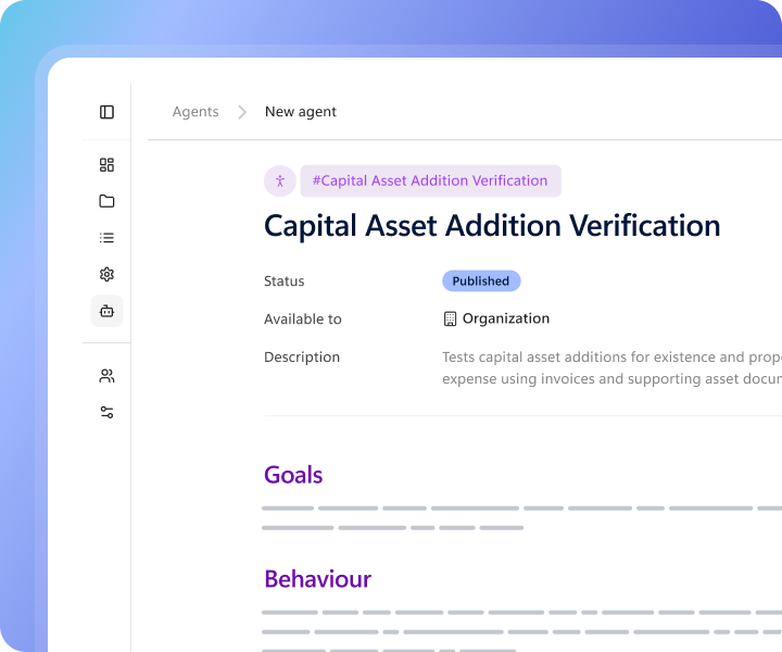 Capital asset addition verification