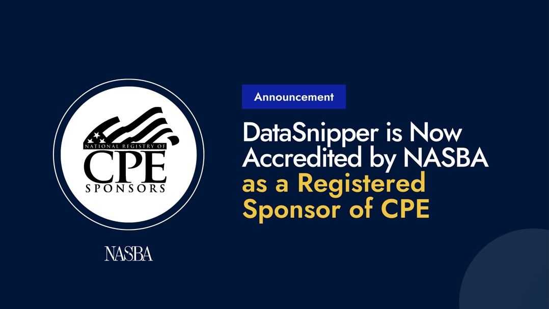 Nasba Vector File DataSnipper: NASBA-Accredited Registered CPE Sponsor