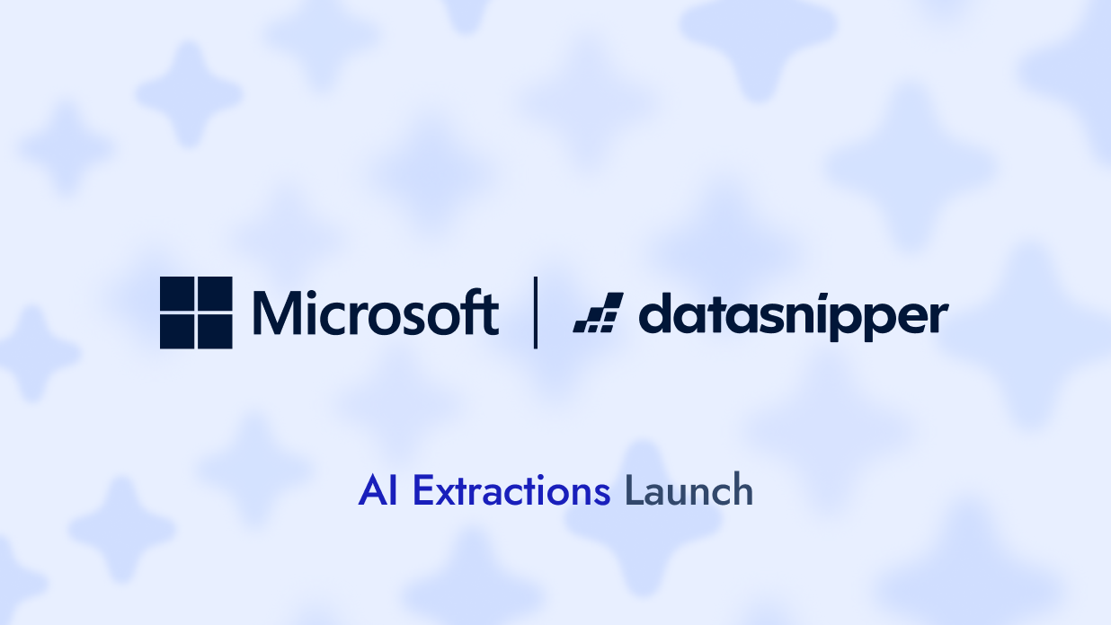 DataSnipper Launches AI Extractions in Collaboration with Microsoft