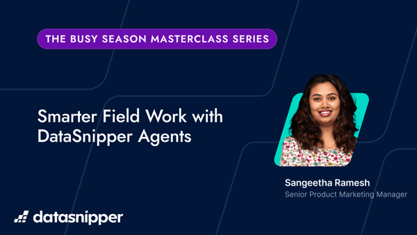The Busy Season Masterclass Series: Smarter Field Work with DataSnipper Agents