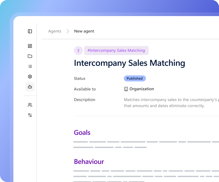 Intercompany sales matching