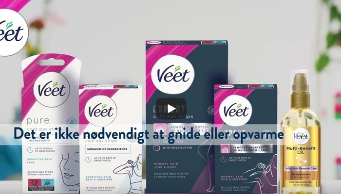 Hvordan bruges Veet voksstrips