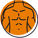 Icono de torso y pecho