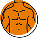 Icono de torso y pecho