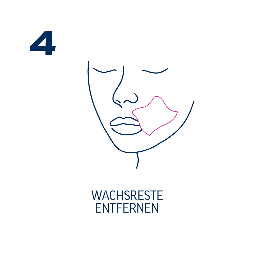 4 wachsreste gesicht
