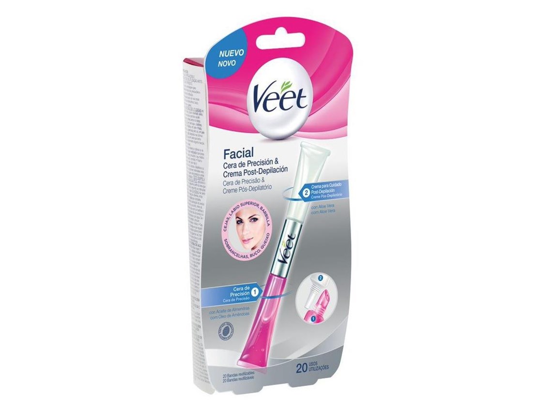 Bandas de cera faciales para pieles sensibles