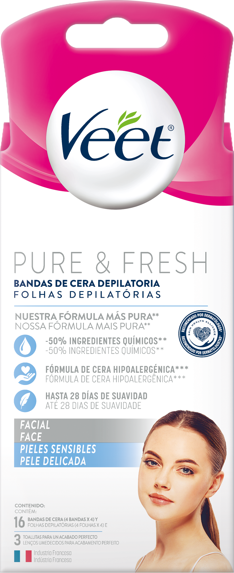 Bandas Faciales de Cera Fría Veet®