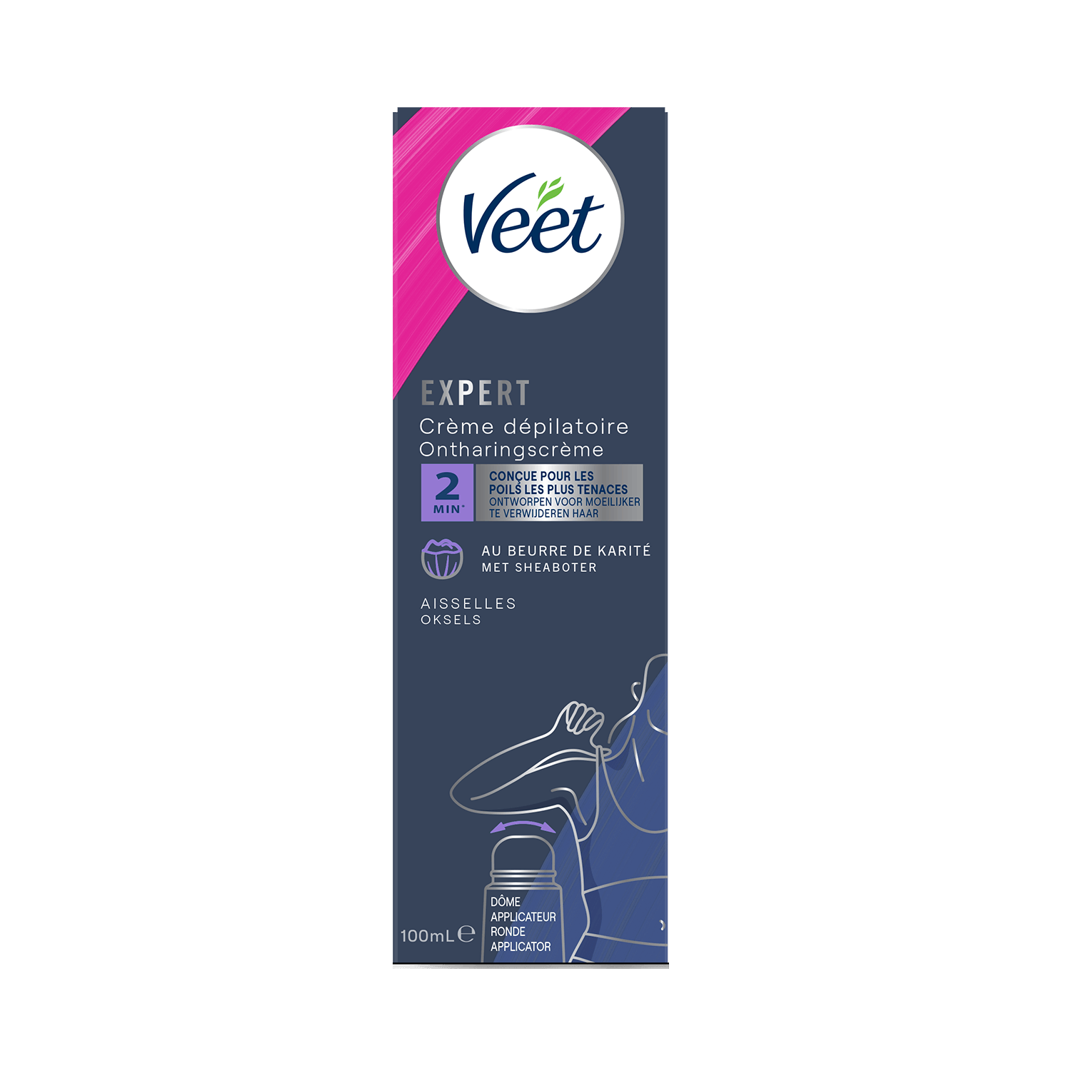 Veet Expert - Crème dépilatoire - Aisselles, 100ml