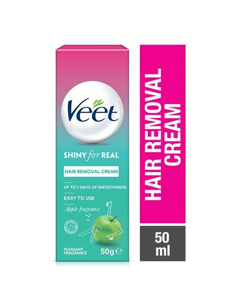 Veet Shiny Real Hair Removal Cream - Apple 50 ml