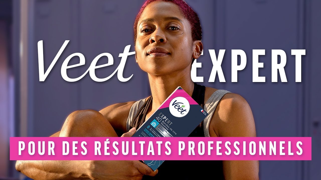 BANDES DE CIRE VEET EXPERT pour des résultats professionnels