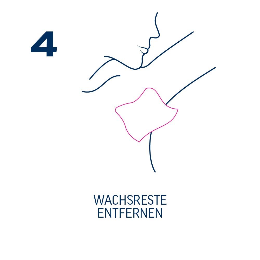 4 wachsreste achsel