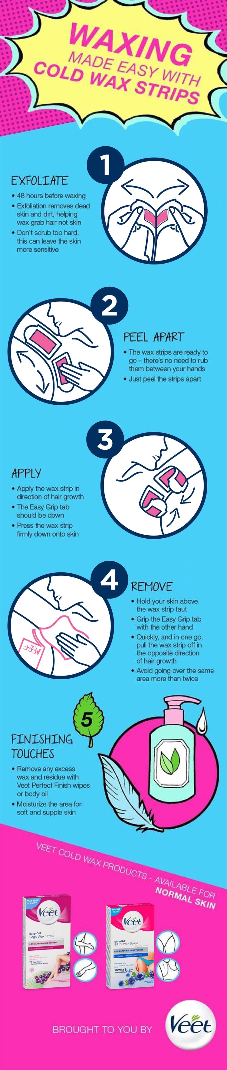 Introducing our wax strips with VEET EASY-GELWAX™ technology