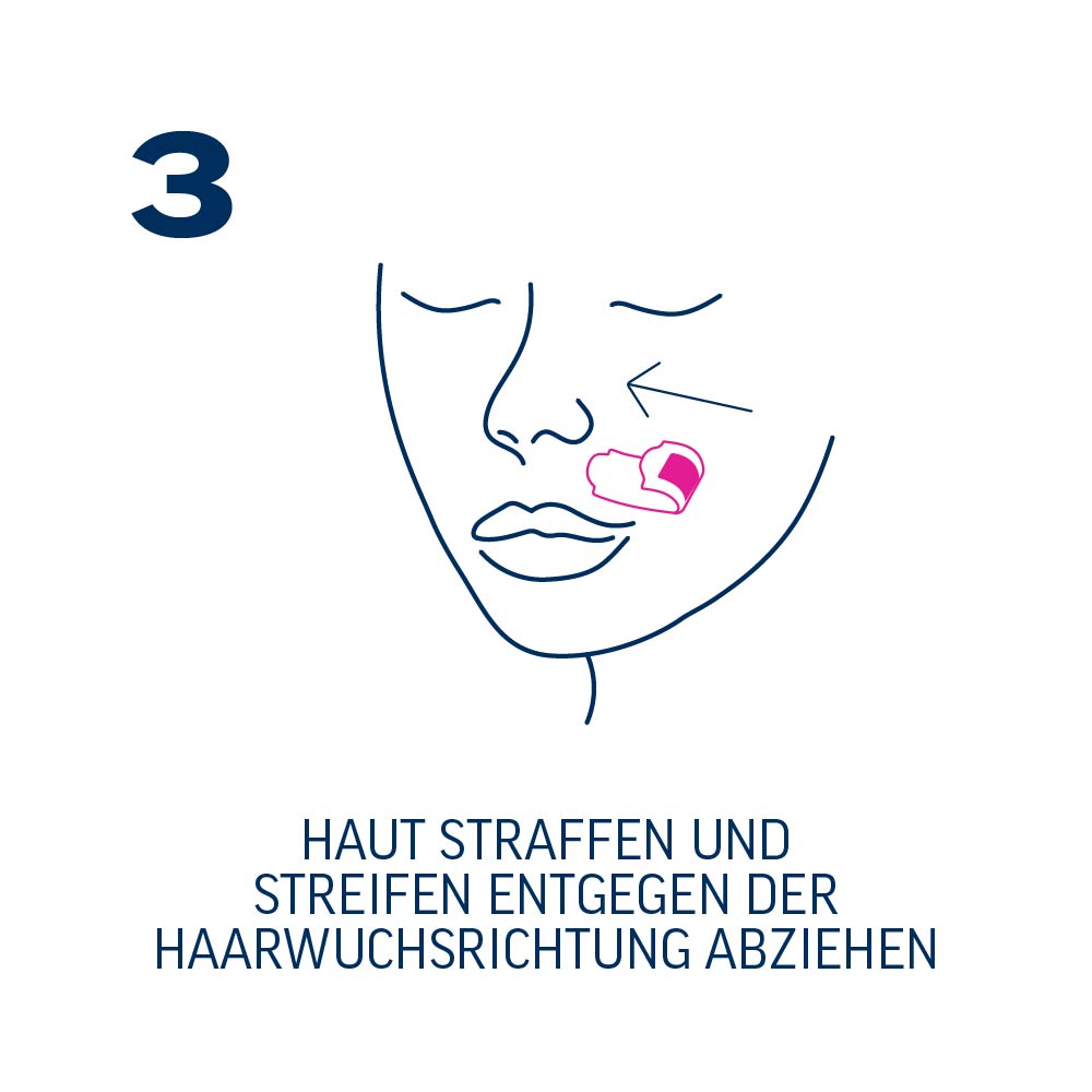 3 abziehen gesicht