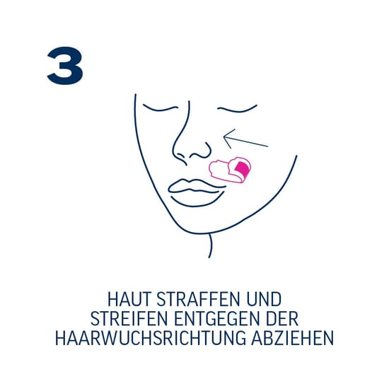 3 abziehen gesicht