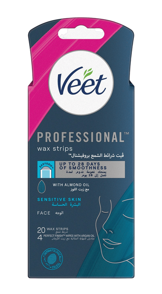 Veet Hair Removal Face Hair Removal Coldwax Strips - 20 Strips