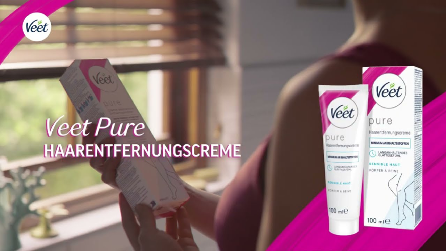 Entdecke die Veet Pure Haarentfernungscremes