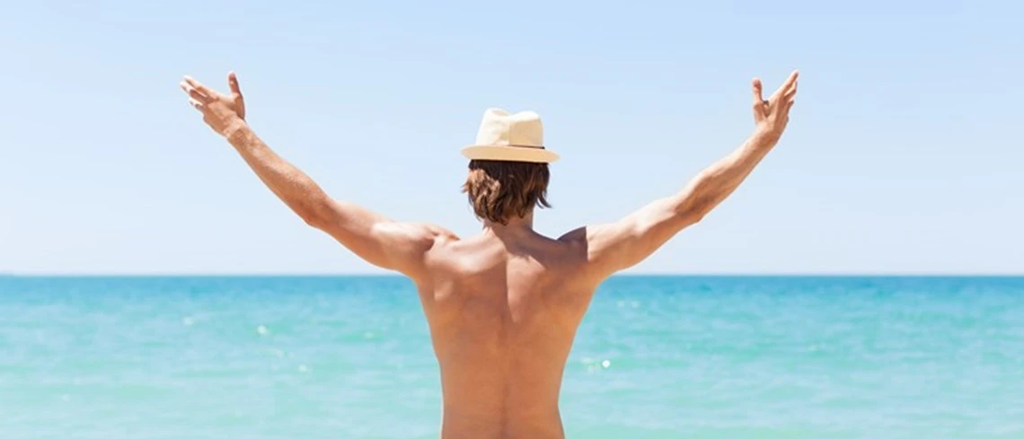 Veet Homme Dos Plage