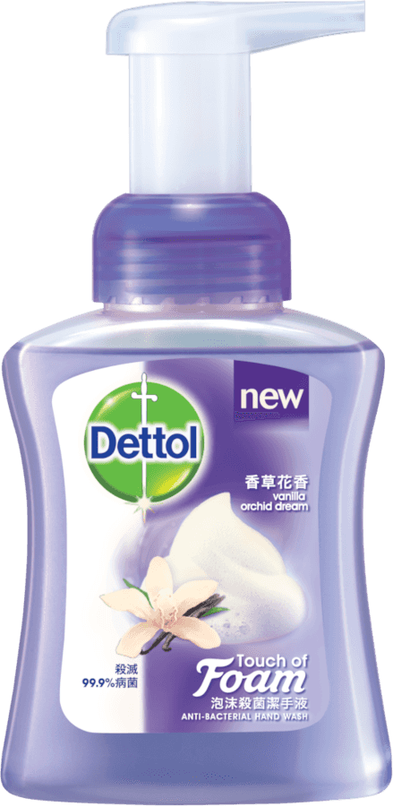 Dettol Touch of Foam: Foaming Hand Soap - Vanilla Orchid