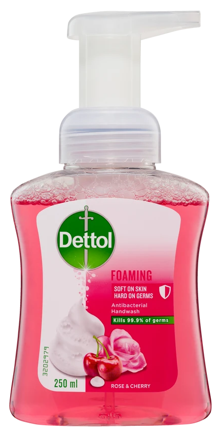Dettol Foam Hand Wash Rose and Cherry in Bloom Pump 250mL | Dettol AU