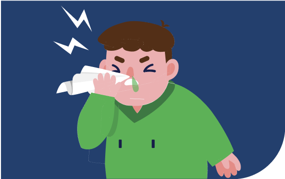 Teach your family to avoid coughing or sneezing on others