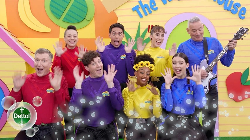 the Wiggles with Dettol logo