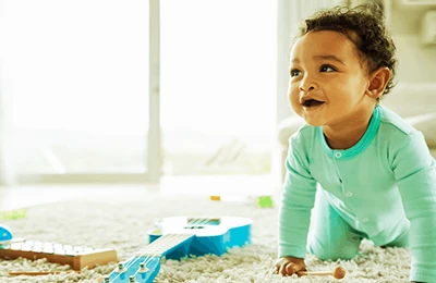 How to make the floor safe with kids crawling around the house?
