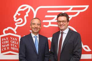 Generali Österreich CEO Alfred Leu (links) und Generali Österreich CFO Klaus Wallner präsentieren ein nachhaltig gutes Geschäftsergebnis 2018. Foto: APA Fotoservice/Richard Tanzer.