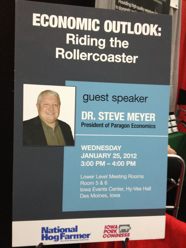 Steve Meyer Delivers Economic Outlook Seminar at Iowa Pork Congress