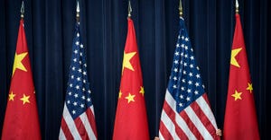 China and U.S. flags 