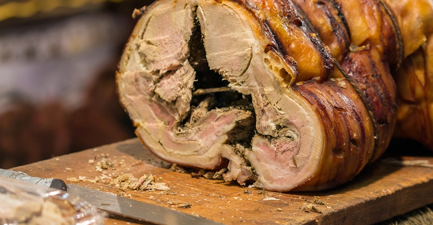 Pork roast (Italian porchetta) 