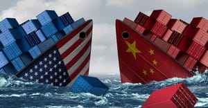 Illustration of U.S. and Chinese ships sinking