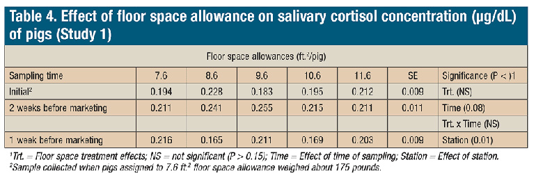 Are finishing hogs getting enough space?