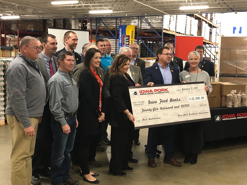 The IPPA recently donated $25,000 to Feeding America food banks operating in Iowa to help with the overall storage and distri