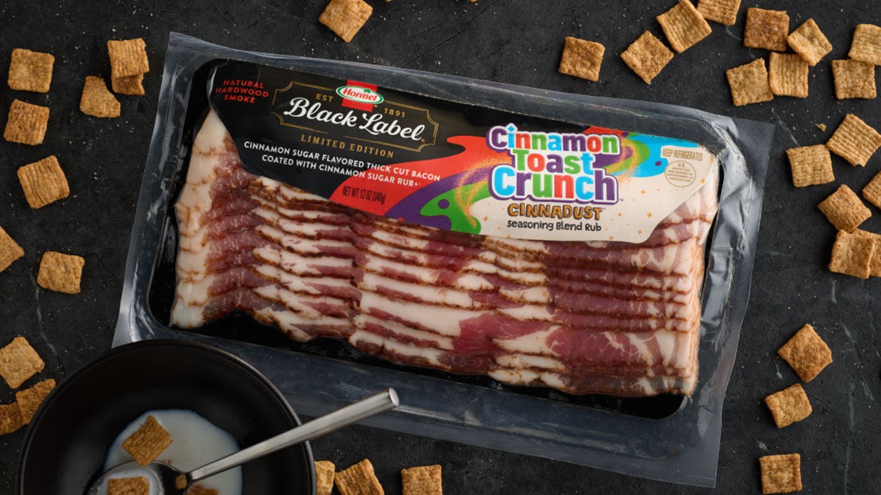 Hormel launches co-branded bacon with Cinnamon Toast Crunch