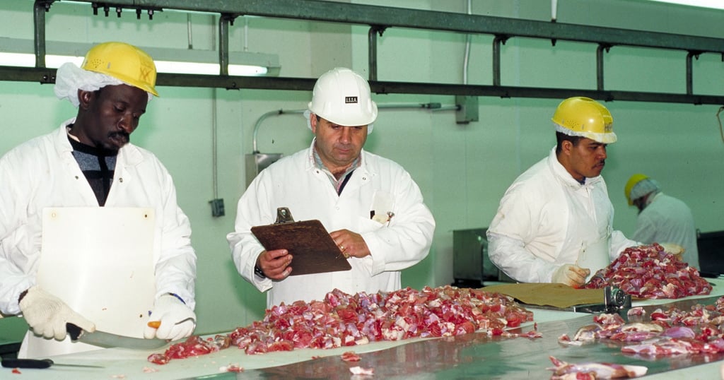 Beef Inspector Government shutdown: Meat inspectors are still on the job